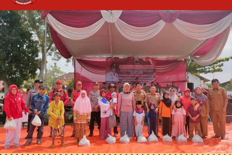 Pasar Murah di Desa Rulung Sari Kecamatan Natar