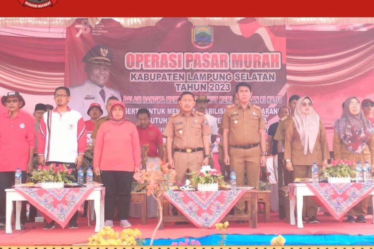 Pasar Murah di Desa Rulung Sari Kecamatan Natar