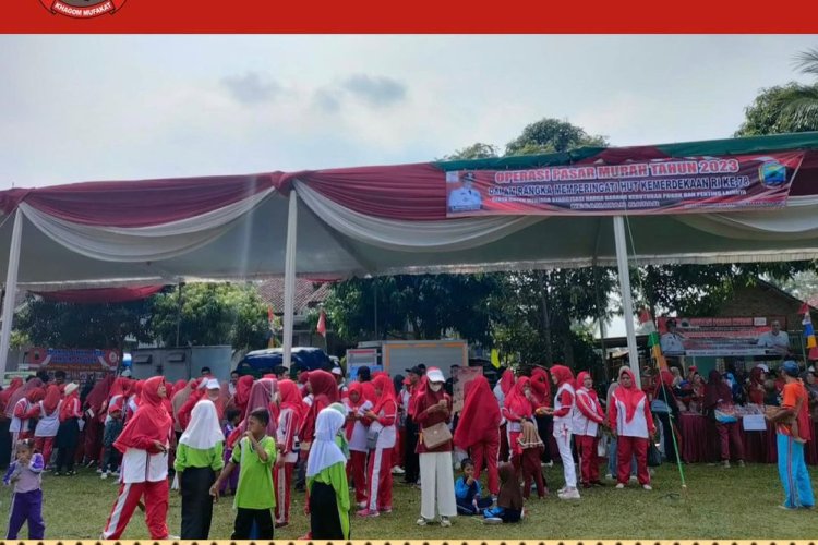 Pasar Murah di Desa Rulung Sari Kecamatan Natar